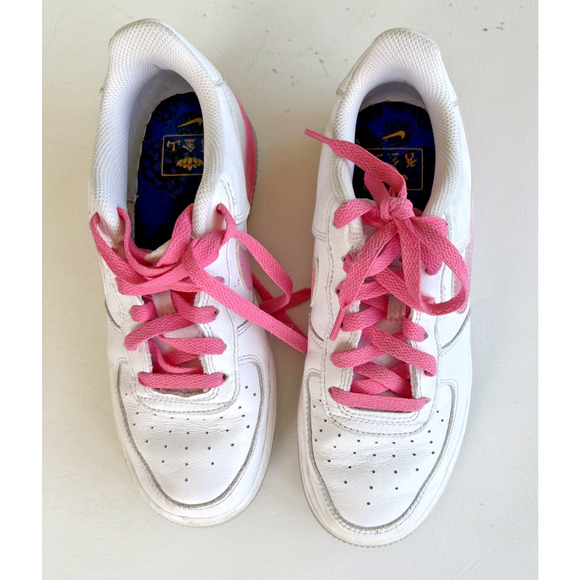 Nike Air Force 1 LV8 Low San Francisco Pack - Lotus Flower - FD1023-100 -5Y - Picture 4 of 7